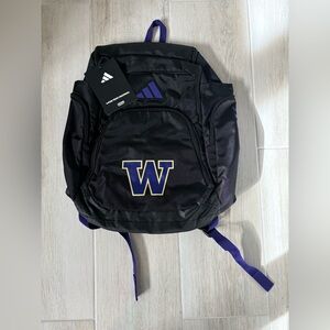 Adidas University of Washington Huskies 5-Star Team 2 Backpack NWT